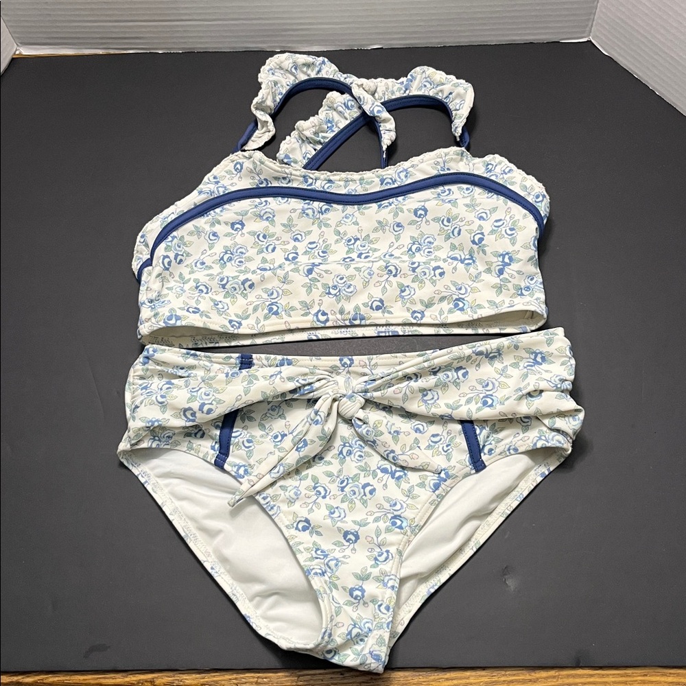 Sweet Honey Girls Floral 2 Piece Swimsuit - Size 12